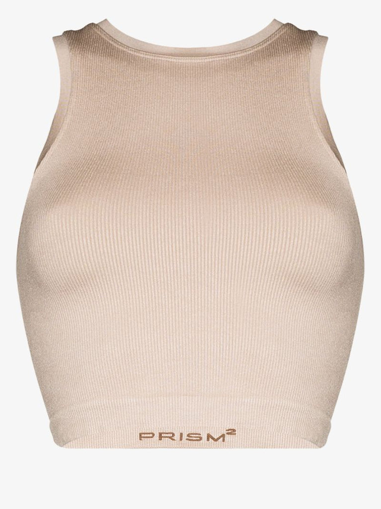Luminous Ribbed Crop Top