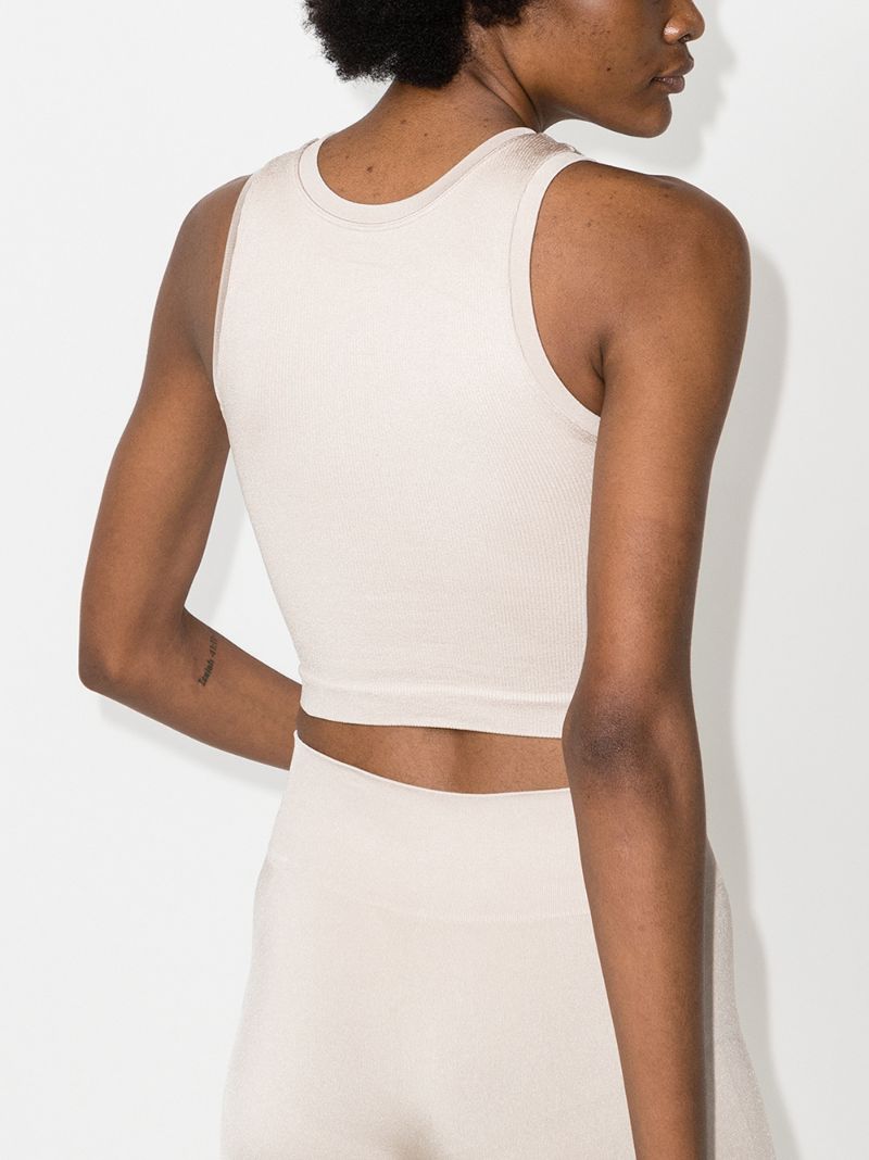 Luminous Ribbed Crop Top