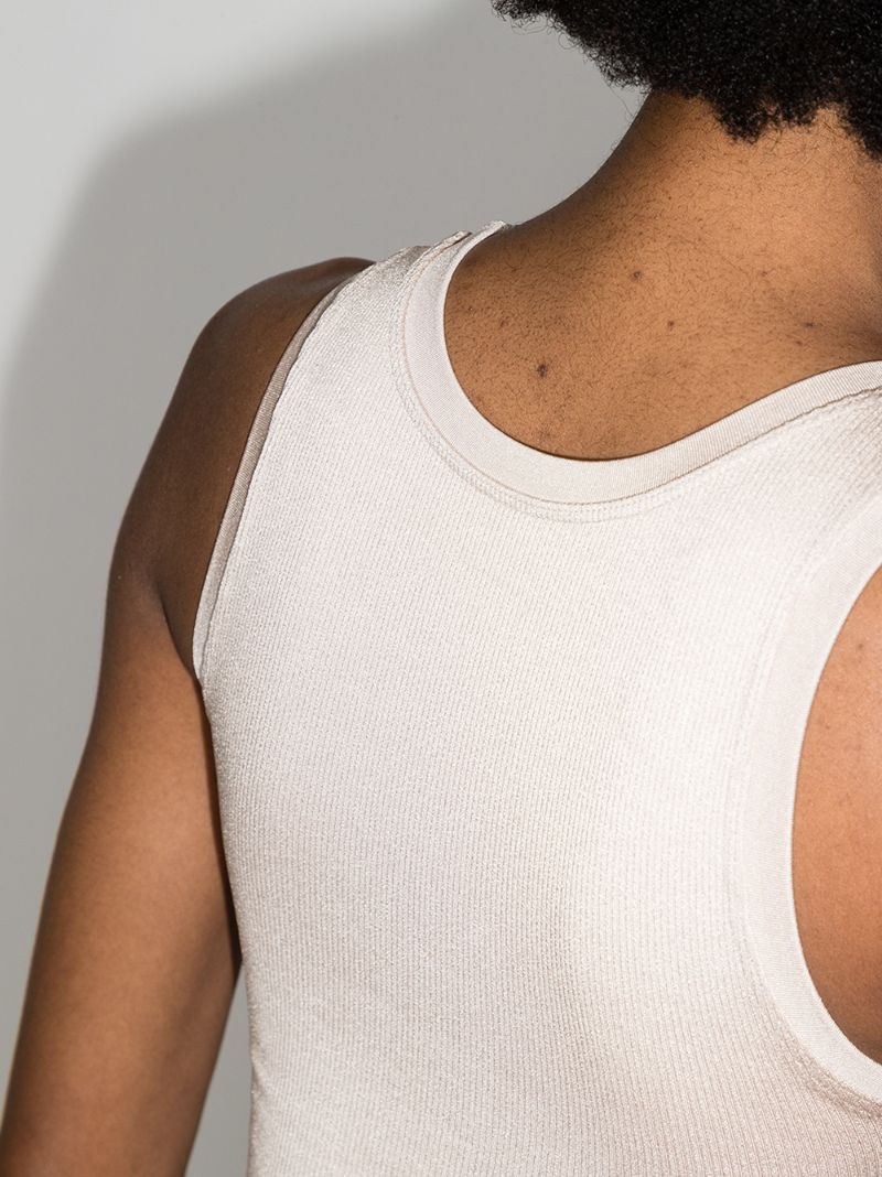 Luminous Ribbed Crop Top