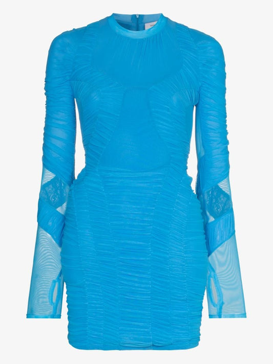 Hydrodynamic Ruched Mini Dress