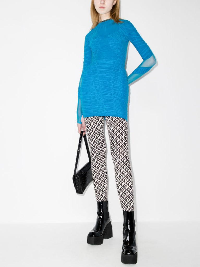 Hydrodynamic Ruched Mini Dress