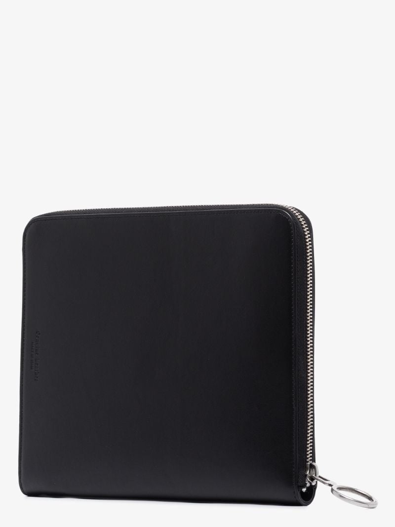 Black Leather Clutch Bag