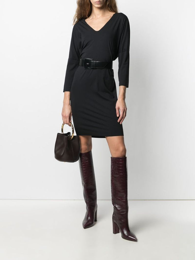 Black Aurora Pure Cut Dress