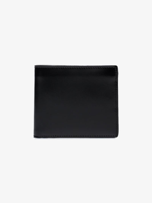 Black Four-stitch Bifold Leather Wallet