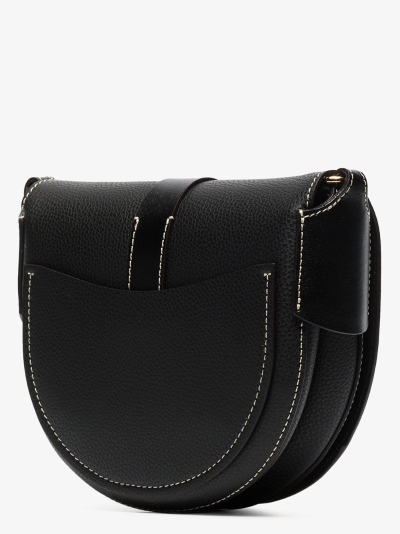 Black Darryl Leather Shoulder Bag