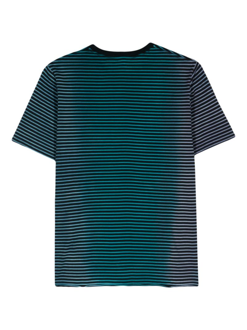 Blue Stripe Cotton T-shirt