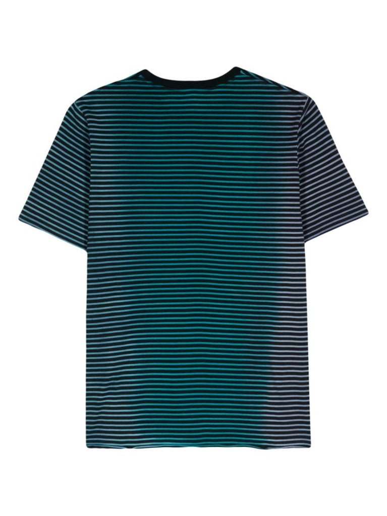 Blue Stripe Cotton T-shirt