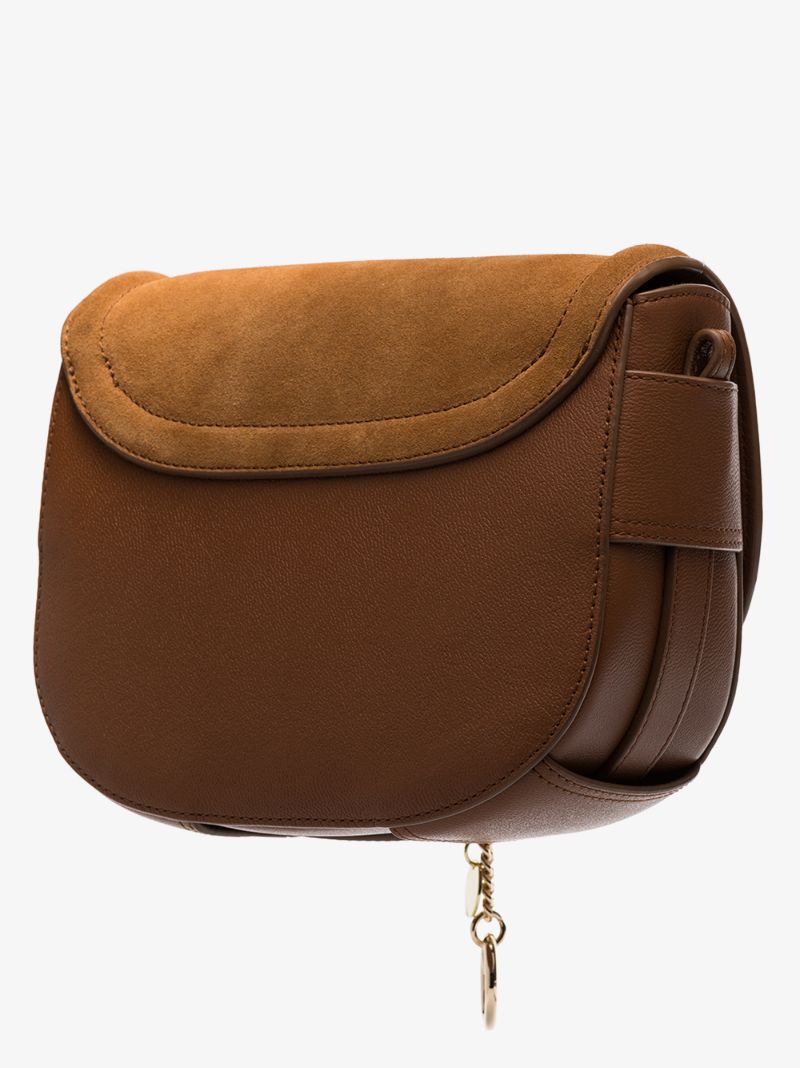 Brown Mara Suede Cross Body Bag