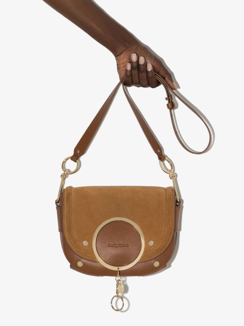 Brown Mara Suede Cross Body Bag