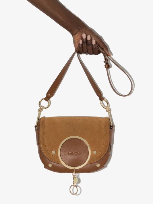 Brown Mara Suede Cross Body Bag