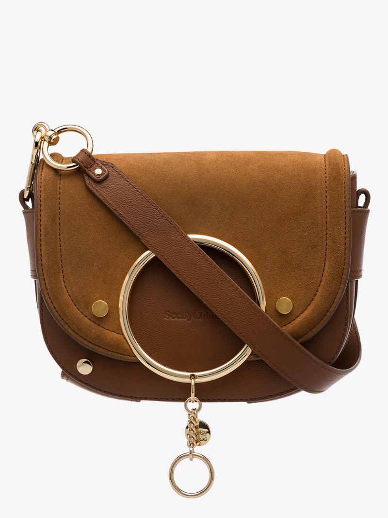 Brown Mara Suede Cross Body Bag
