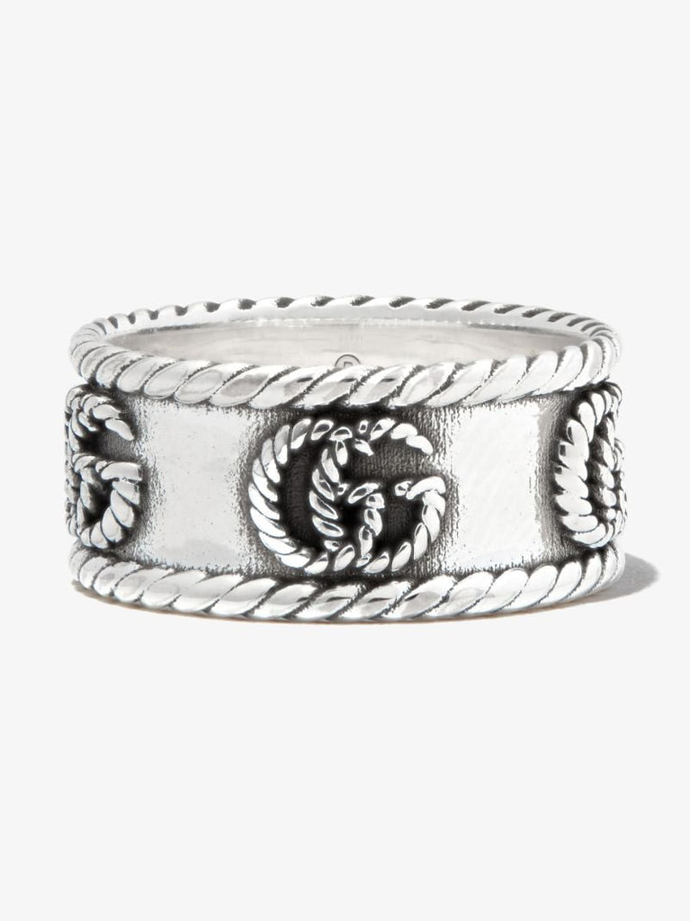 Sterling Silver Gg Marmont Ring