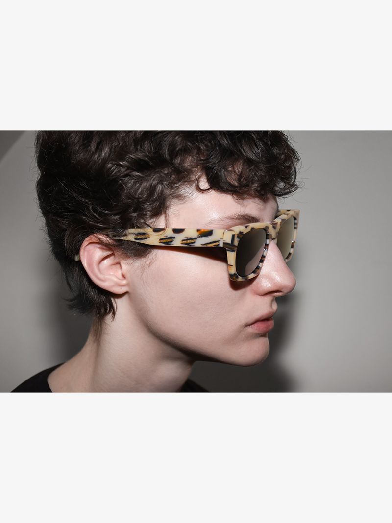 Multicoloured 402 Square Animal Print Sunglasses