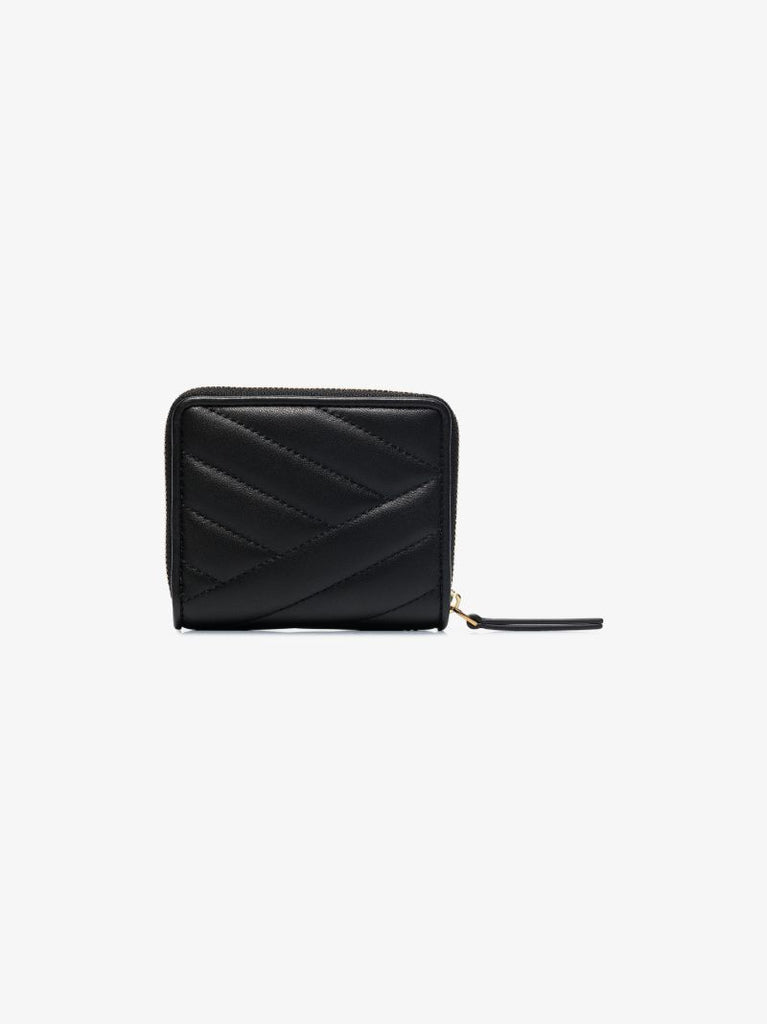 Black Kira Chevron Fold Wallet