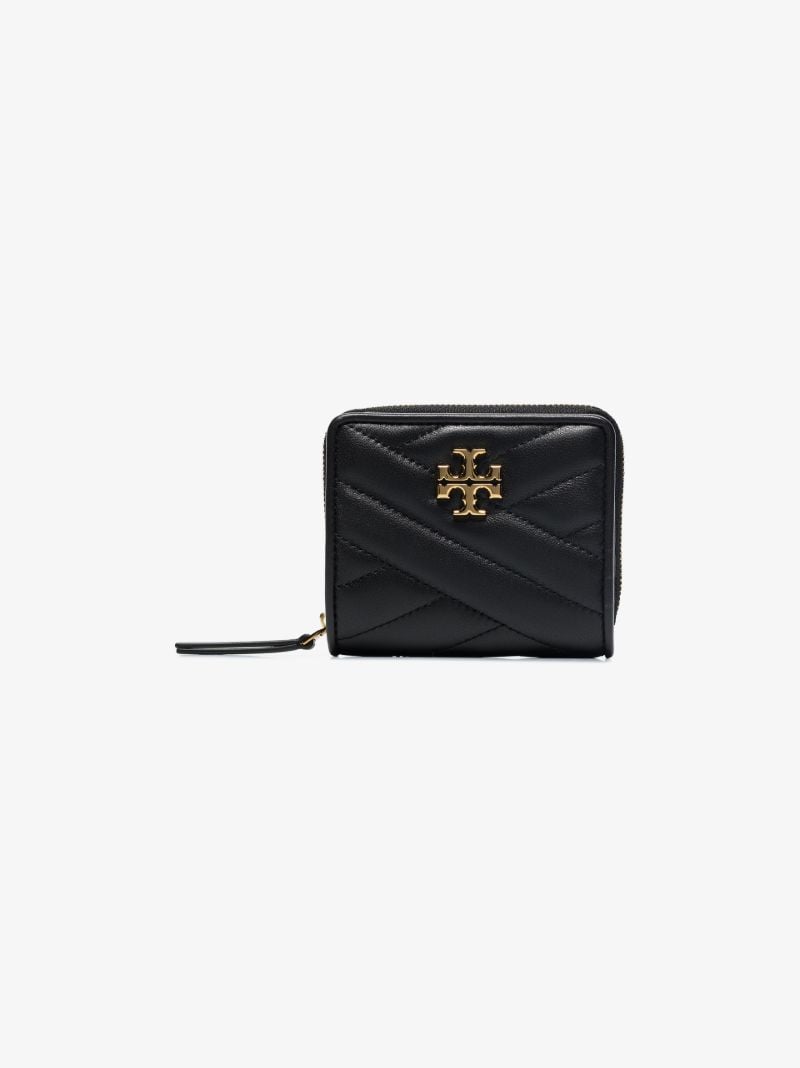 Black Kira Chevron Fold Wallet