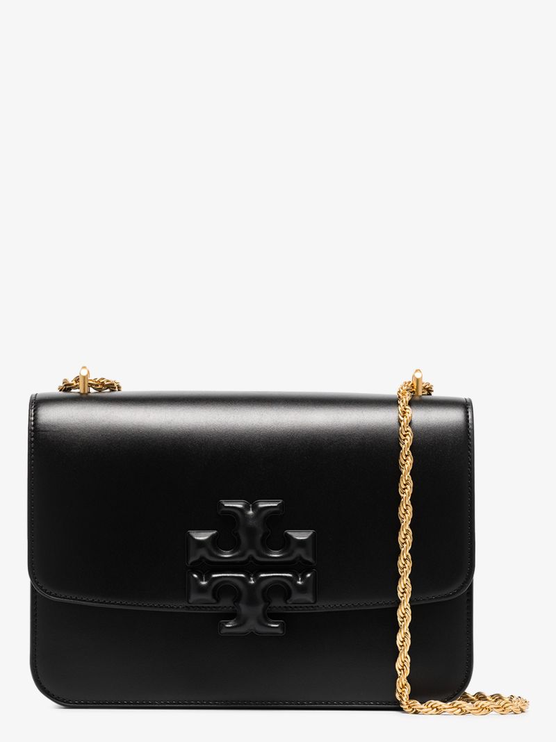 Black Eleanor Leather Shoulder Bag