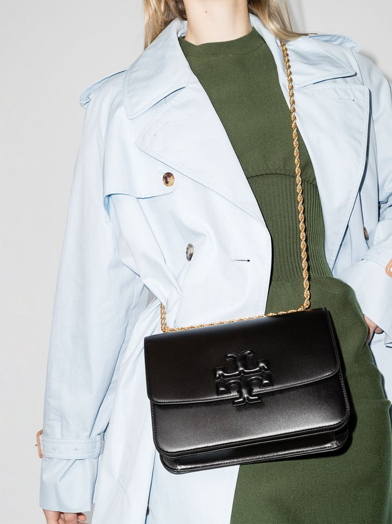 Black Eleanor Leather Shoulder Bag