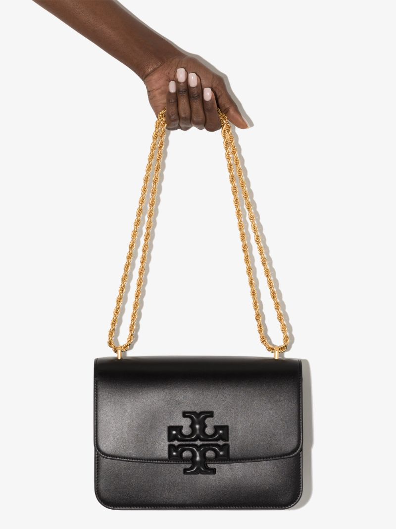 Black Eleanor Leather Shoulder Bag