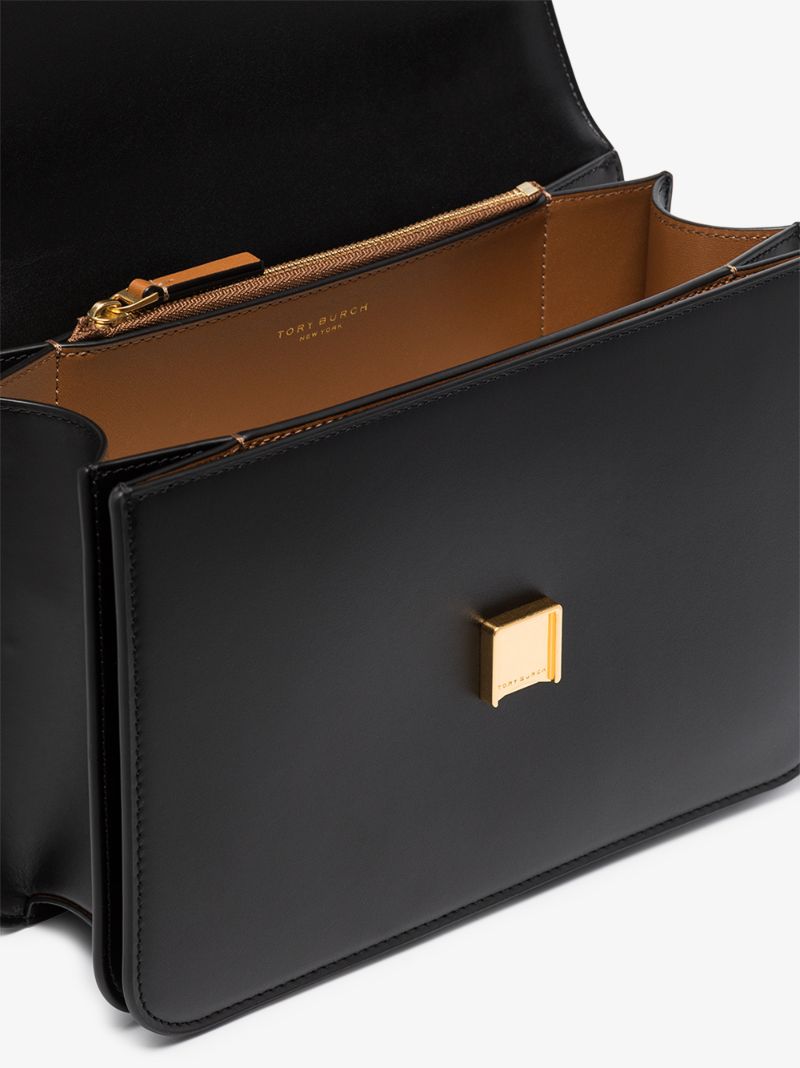 Black Eleanor Leather Shoulder Bag