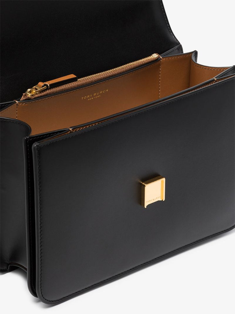 Black Eleanor Leather Shoulder Bag