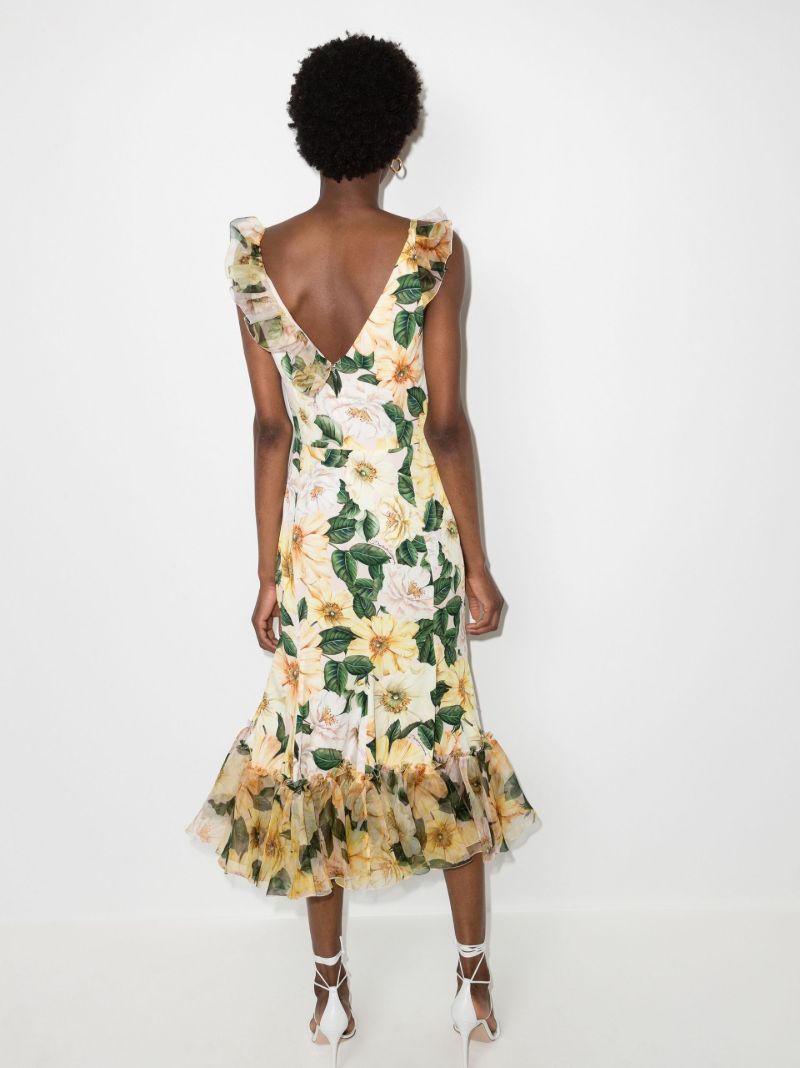 Floral Print Midi Dress