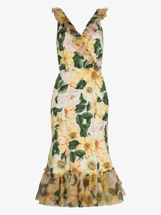 Floral Print Midi Dress