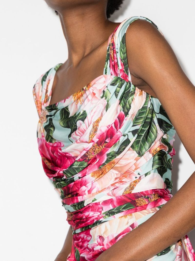 Floral-print Midi Dress