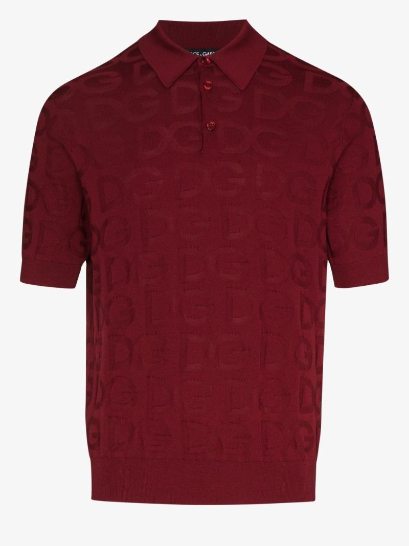 Logo Silk Polo Shirt