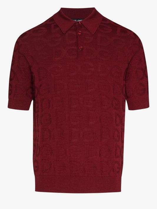 Logo Silk Polo Shirt