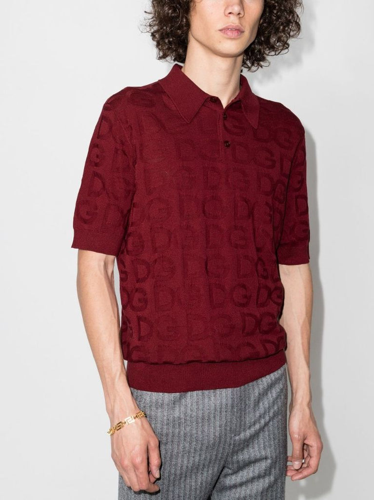 Logo Silk Polo Shirt