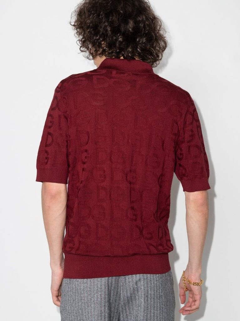 Logo Silk Polo Shirt