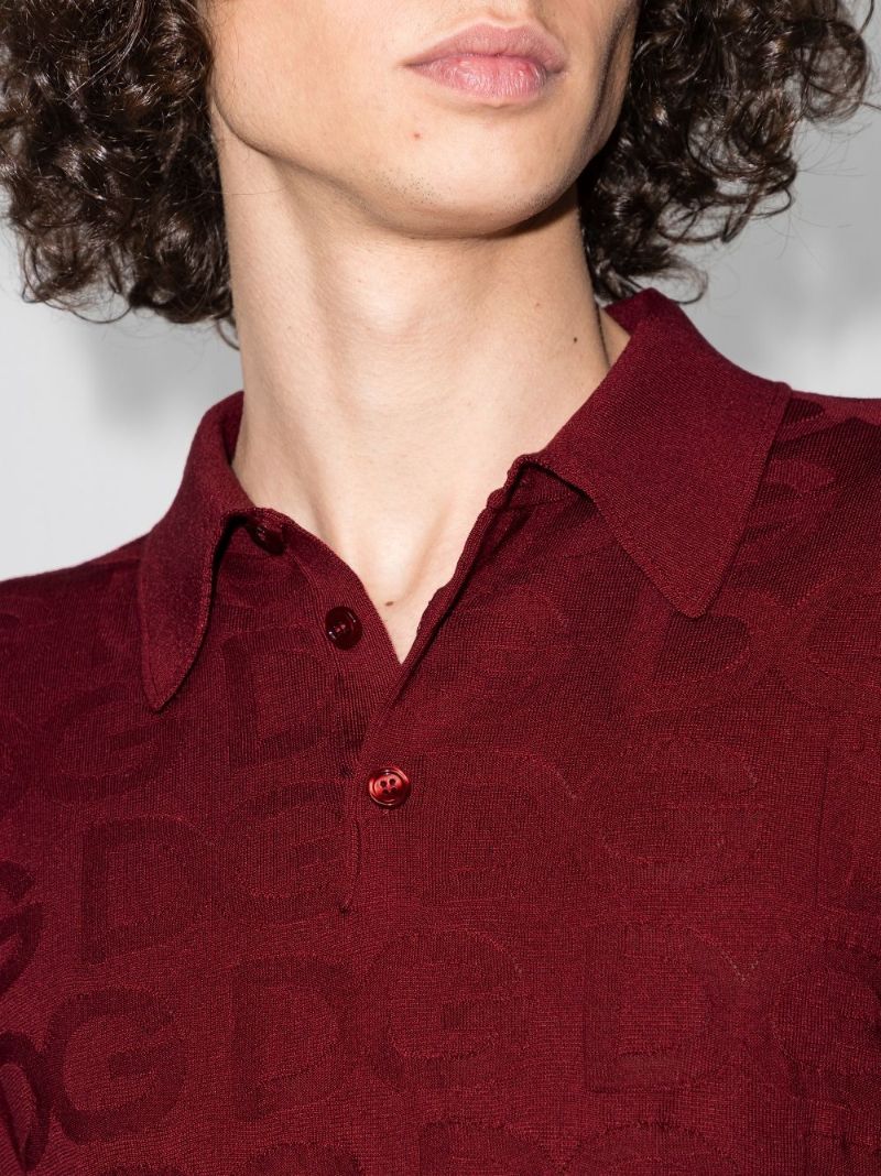 Logo Silk Polo Shirt