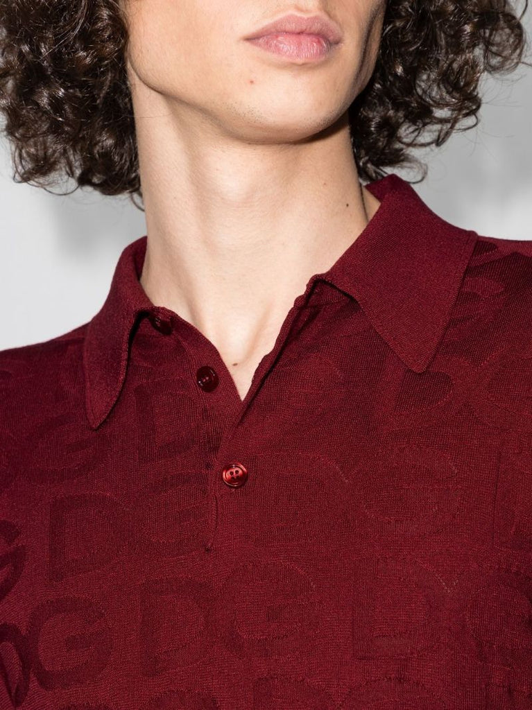 Logo Silk Polo Shirt