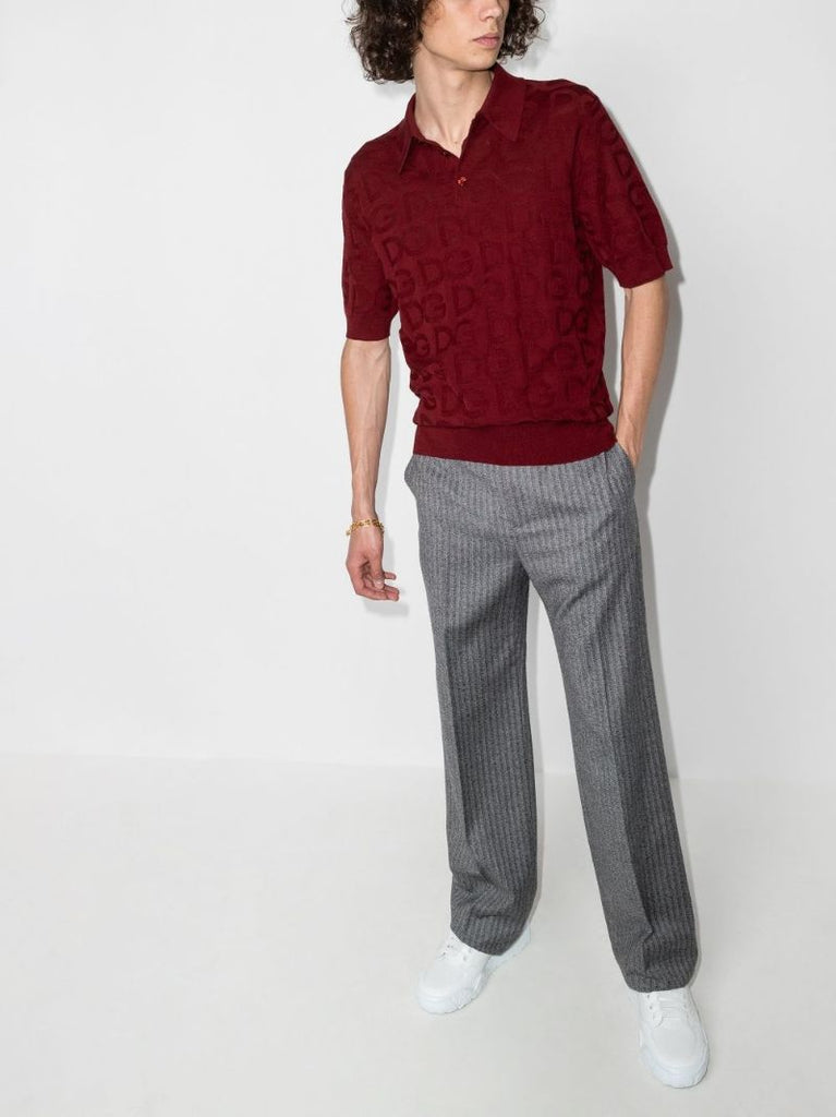 Logo Silk Polo Shirt