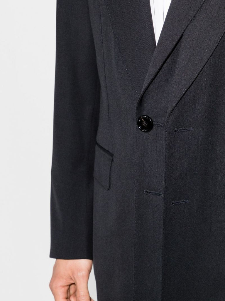 Double Lapel Wool Overcoat