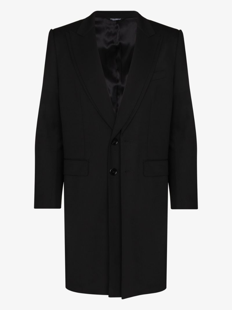 Double Lapel Wool Overcoat