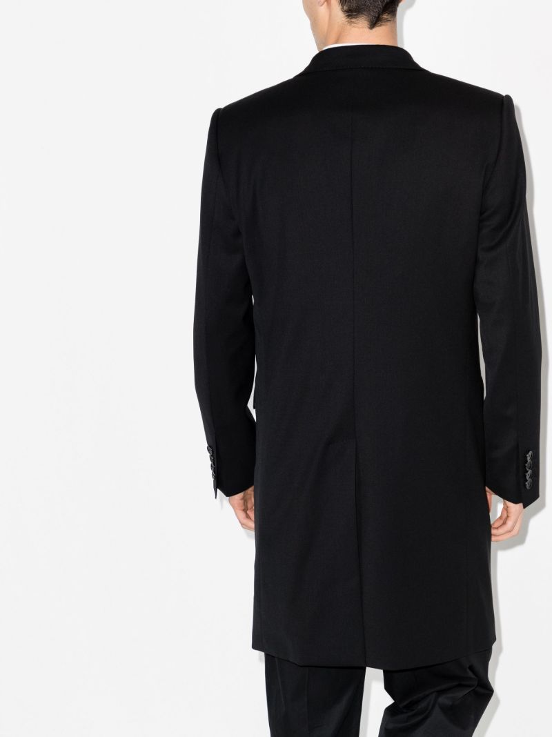 Double Lapel Wool Overcoat
