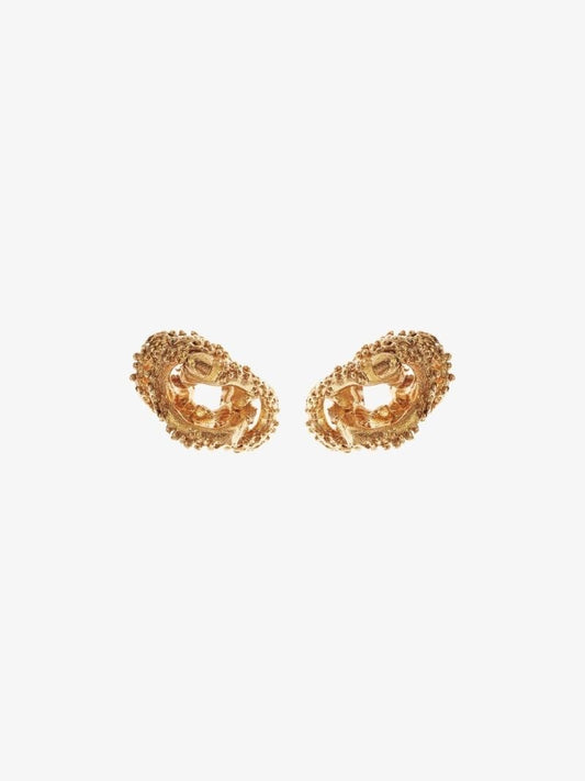 Gold-plated Aphrodite Stud Earrings