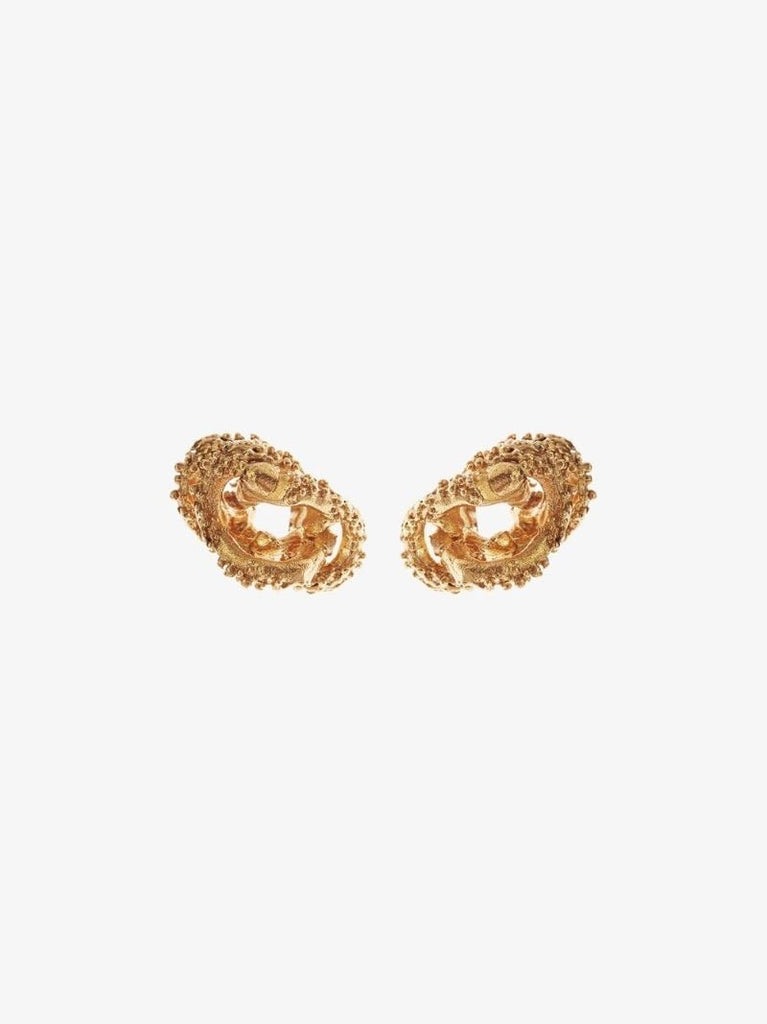 Gold-plated Aphrodite Stud Earrings