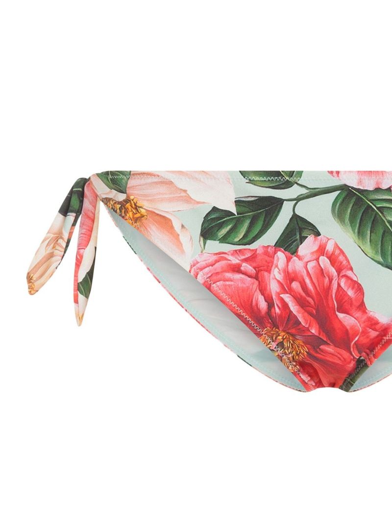 Camellia Floral Print Bikini Bottoms