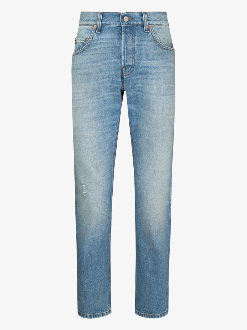 Eco Bleached Tapered Jeans