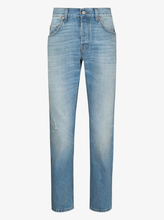 Eco Bleached Tapered Jeans