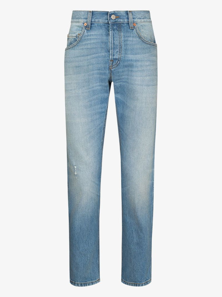 Eco Bleached Tapered Jeans
