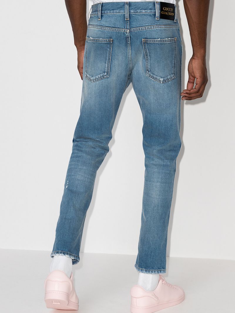 Eco Bleached Tapered Jeans