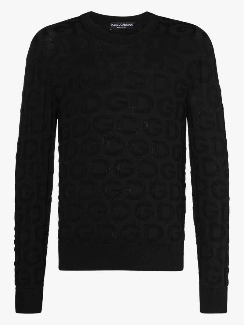Logo Silk Sweater