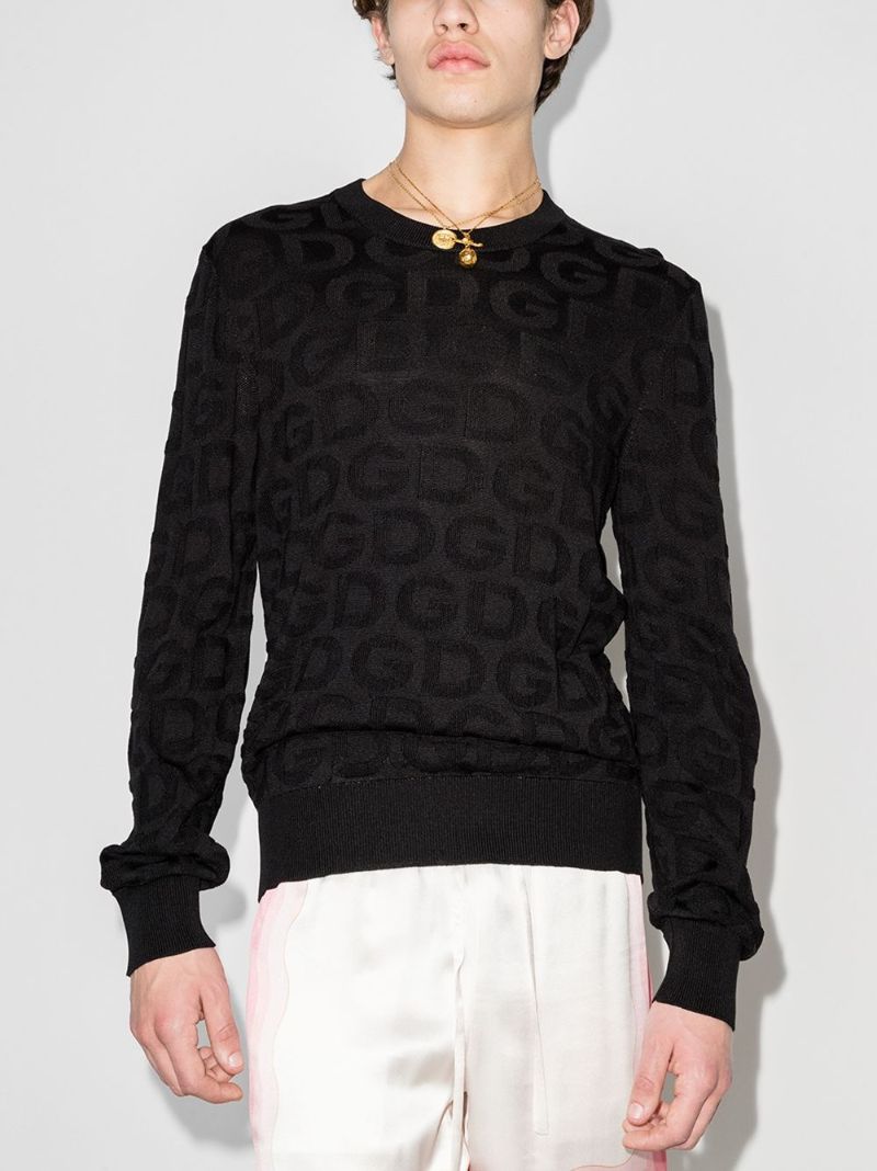Logo Silk Sweater