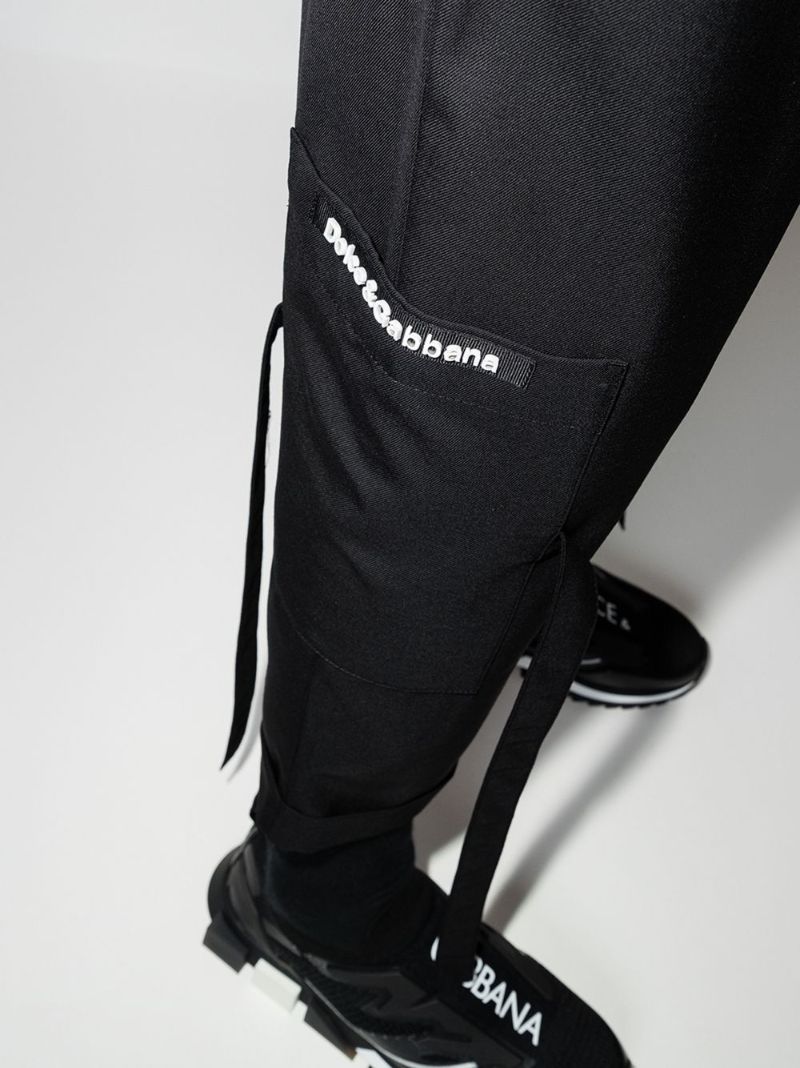 Tie Cuff Cropped Trousers