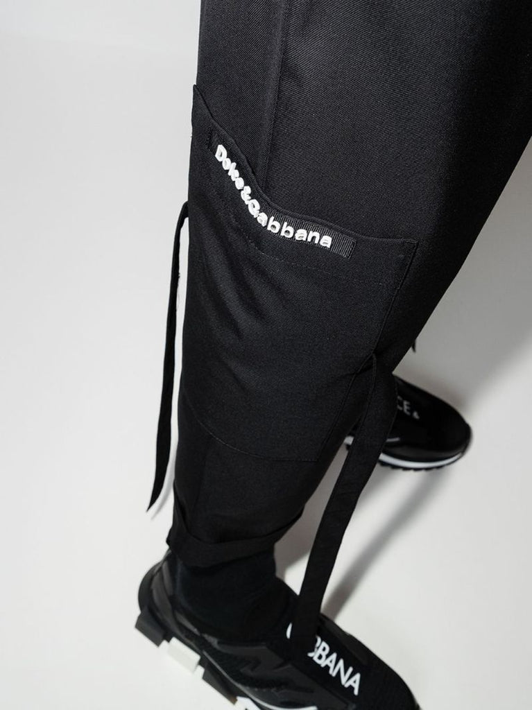 Tie Cuff Cropped Trousers