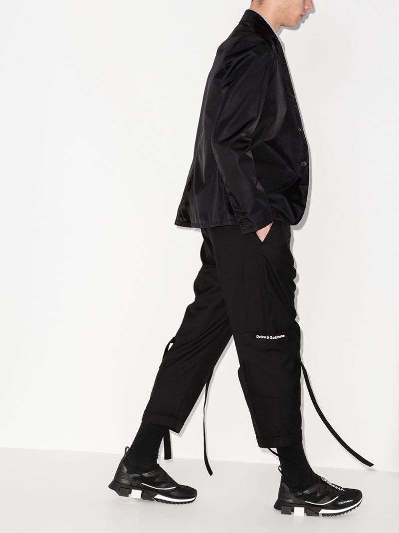 Tie Cuff Cropped Trousers