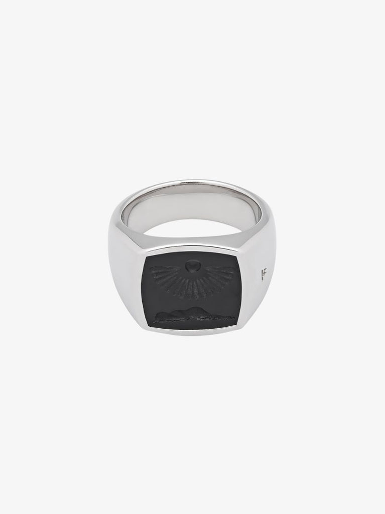 Sterling Silver Clytia Onyx Ring